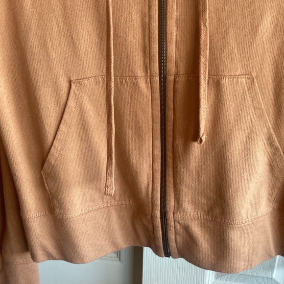 James Perse NWT French Terry Long Sleeve Zippered  100% Cotton Hoodie size 2 - Picture 10 of 16